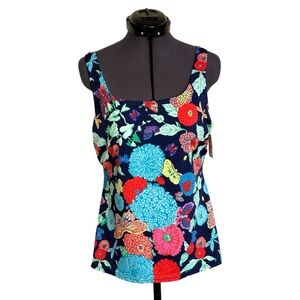 Talbots Tankini Swim Top NWT